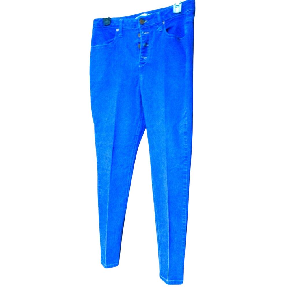 No Boundaries Straight Leg Jeans Women Size 13 Blue Stretch Denim 30 Waist Y2K